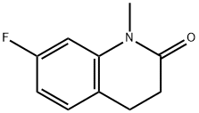 7-fluoro-1-methyl-3,4-dihydroquinolin-2(1H)-one Struktur