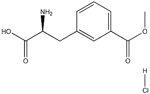 (S)-3-(2-Amino-2-carboxy-ethyl)-benzoic acid methyl ester hydrochloride Struktur