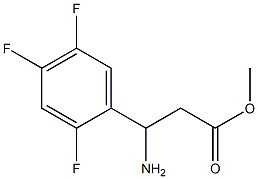 METHYL 3-AMINO-3-(2,4,5-TRIFLUOROPHENYL)PROPANOATE Struktur