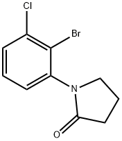 1-(2-bromo-3-chlorophenyl)pyrrolidin-2-one Struktur