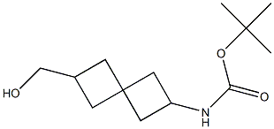 tert-butyl (6-(hydroxymethyl)spiro[3.3]heptan-2-yl)carbamate Struktur