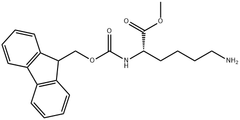 L-Lysine, N2-[(9H-fluoren-9-ylmethoxy)carbonyl]-, methyl ester Struktur