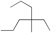 4-Ethyl-4-methylheptane. Struktur