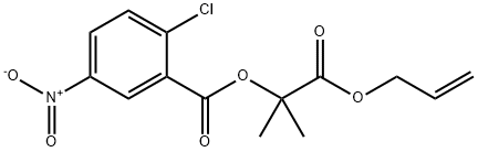 1-(allyloxy)-2-methyl-1-oxopropan-2-yl 2-chloro-5-nitrobenzoate Struktur