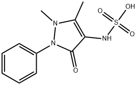 (1,5-dimethyl-3-oxo-2-phenyl-2,3-dihydro-1H-pyrazol-4-yl)-sulfamic acid, 1759-26-8, 結(jié)構(gòu)式