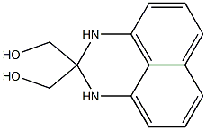 [2-(hydroxymethyl)-1,3-dihydroperimidin-2-yl]methanol Struktur