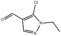 5-chloro-1-ethyl-1H-pyrazole-4-carbaldehyde Struktur