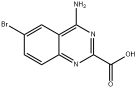 4-amino-6-bromoquinazoline-2-carboxylic acid Struktur