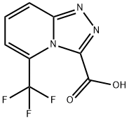 5-(trifluoromethyl)-[1,2,4]triazolo[4,3-a]pyridine-3-carboxylic acid Struktur