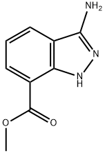 methyl 3-amino-1H-indazole-7-carboxylate Struktur