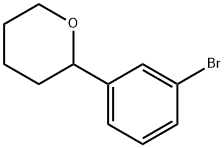 2-(3-bromophenyl)tetrahydro-2H-pyran Struktur