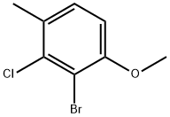 2-bromo-1-methoxy-4-methyl-3-chlorobenzene Struktur