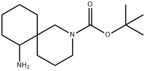 tert-butyl 7-amino-2-azaspiro[5.5]undecane-2-carboxylate Struktur