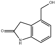 4-(hydroxymethyl)-2,3-dihydro-1H-indol-2-one Struktur