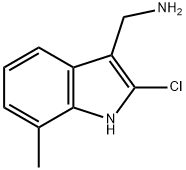 1H-Indole-3-methanamine, 2-chloro-7-methyl- Struktur