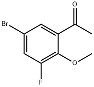 1-(5-Bromo-3-fluoro-2-methoxyphenyl)ethan-1-one Struktur