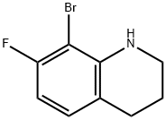 8-Bromo-7-fluoro-1,2,3,4-tetrahydro-quinoline Struktur