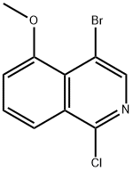 4-bromo-1-chloro-5-methoxyisoquinoline Struktur