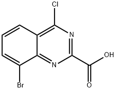 8-bromo-4-chloroquinazoline-2-carboxylic acid Struktur