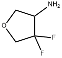 4,4-Difluorotetrahydrofuran-3-amine Struktur