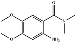 2-amino-4,5-dimethoxy-N,N-dimethylbenzamide Struktur