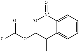 2-(2-nitrophenyl)propyl carbonochloridate Struktur