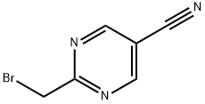 2-(BROMOMETHYL)PYRIMIDINE-5-CARBONITRILE Struktur