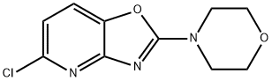 Oxazolo[4,5-b]pyridine, 5-chloro-2-(4-morpholinyl)- Struktur