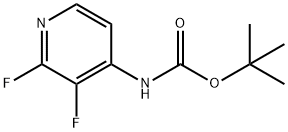 (2,3-Difluoro-pyridin-4-yl)-carbamic acid tert-butyl ester Struktur