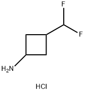 3-(difluoromethyl)cyclobutan-1-amine hydrochloride Struktur