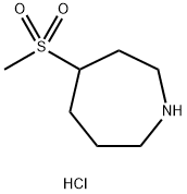 4-(methylsulfonyl)azepane hydrochloride Struktur