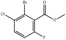 Methyl 2-bromo-3-chloro-6-fluorobenzoate Struktur