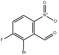 2-bromo-3-fluoro-6-nitrobenzaldehyde Struktur