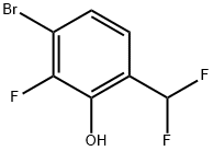 4-Bromo-3-fluoro-2-hydroxybenzodifluoride Struktur