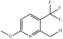 2-Chloromethyl-6-methoxy-3-trifluoromethyl-pyridine Struktur