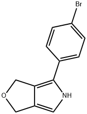 4-(4-Bromophenyl)-3,5-dihydro-1H-furo[3,4-c]pyrrole Struktur