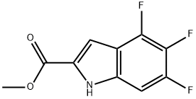 methyl 4,5,6-trifluoro-1H-indole-2-carboxylate Struktur