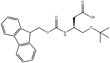 Fmoc-(S)-3-amino-4-(tert-butoxy)butanoicacid Struktur