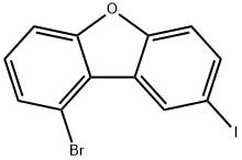 1-bromo-8-iodoDibenzofuran Struktur