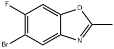 5-Bromo-6-fluoro-2-methyl-benzooxazole Struktur