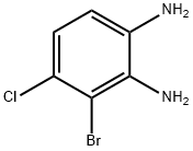 3-Bromo-4-chlorobenzene-1,2-diamine Struktur