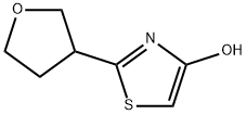 2-(tetrahydrofuran-3-yl)thiazol-4-ol Struktur