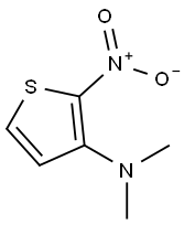 N,N-dimethyl-2-nitrothiophen-3-amine Struktur