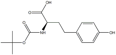 N-Boc-4-hydroxy-D-homophenylalanine Struktur