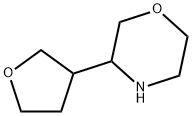 Morpholine, 3-(tetrahydro-3-furanyl)- Struktur