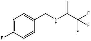 1,1,1-trifluoro-N-(4-fluorobenzyl)propan-2-amine Struktur