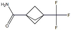 3-(trifluoromethyl)bicyclo[1.1.1]pentane-1-carboxamide Struktur