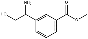 METHYL 3-(1-AMINO-2-HYDROXYETHYL)BENZOATE Struktur