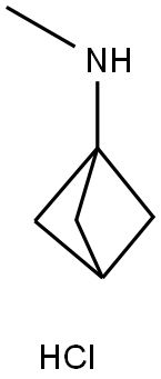 N-methylbicyclo[1.1.1]pentan-1-amine hydrochloride Struktur