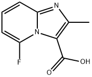 5-fluoro-2-methylimidazo[1,2-a]pyridine-3-carboxylic acid Struktur